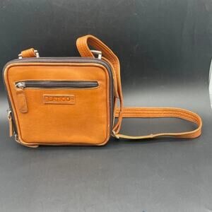 VINTAGE LATICO LEATHER SQUARE CROSSBODY BAG